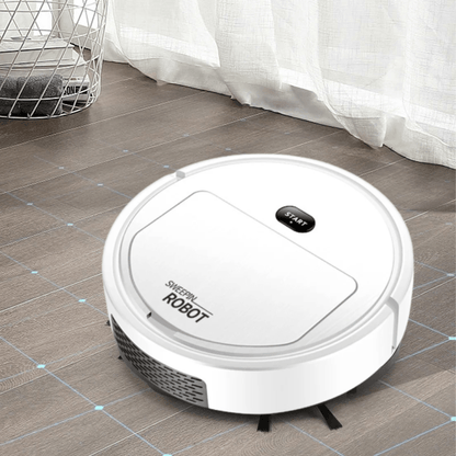 Aspirateur robot intelligent à nettoyage ultra-silencieux et filtration HEPA