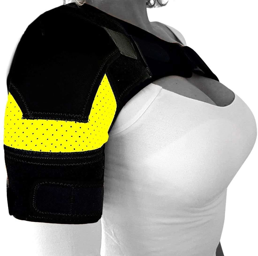 Attelle d’épaule avec coussin de compression – soutien réglable pour soulager la douleur