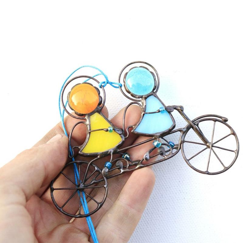 Attrape-soleil, suspension de fenêtre, art en verre coloré