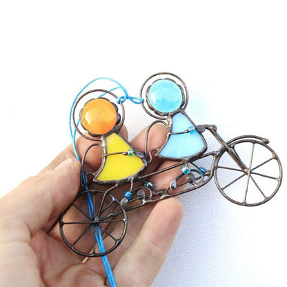 Attrape-soleil, suspension de fenêtre, art en verre coloré