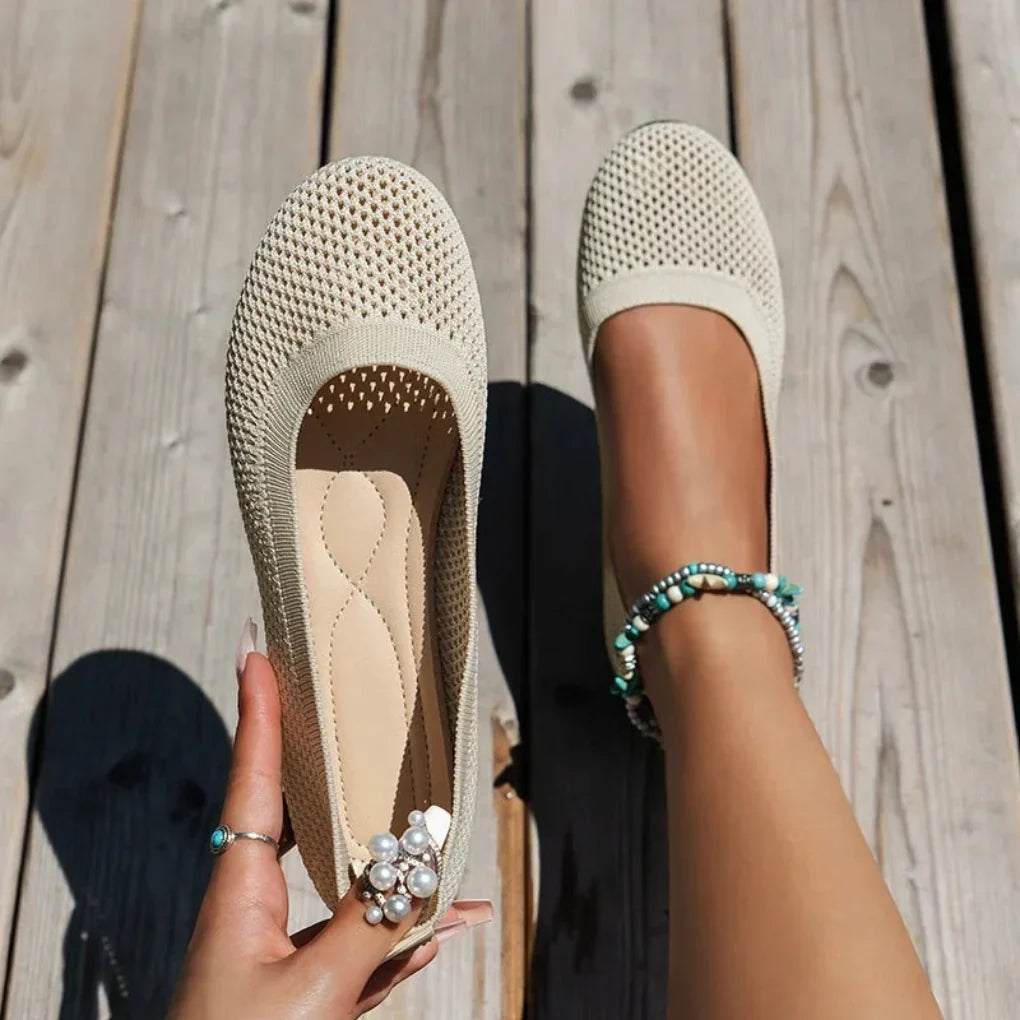 Ballerines à enfiler pour femme, mode, confort estival