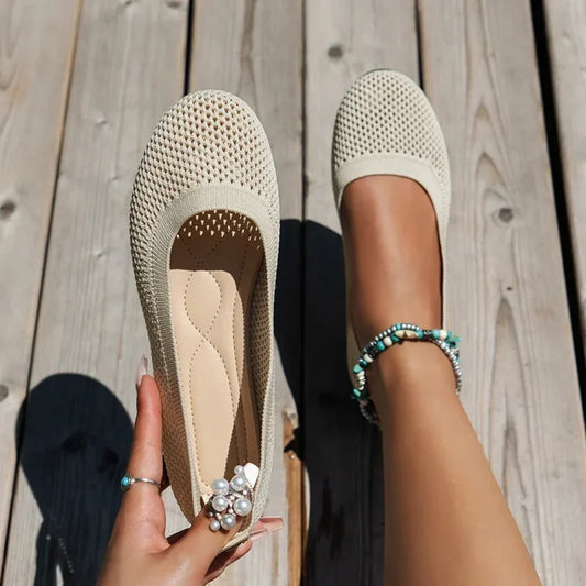 Ballerines à enfiler pour femme, mode, confort estival