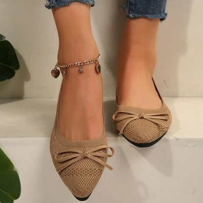 Ballerines femme à bout pointu à enfiler