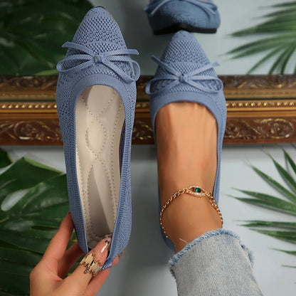 Ballerines femme à bout pointu à enfiler