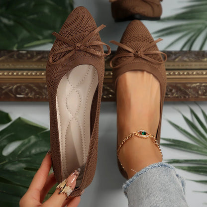 Ballerines femme à bout pointu à enfiler
