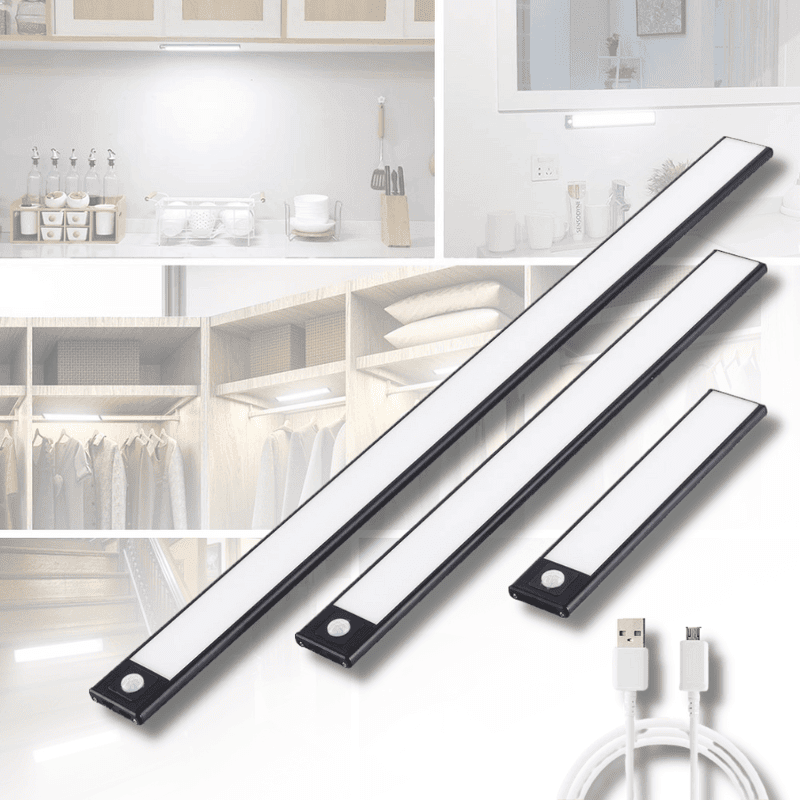 Barres LED à capteur rechargeables