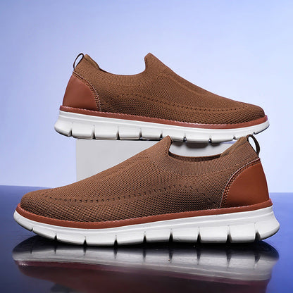Baskets à enfiler en maille pour homme