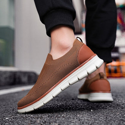 Baskets à enfiler en maille pour homme