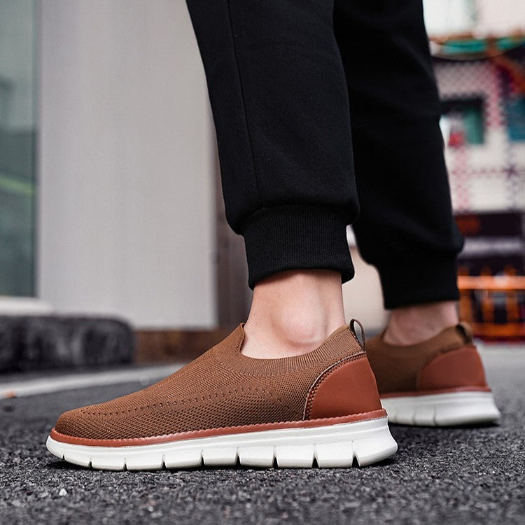 Baskets à enfiler en maille pour homme