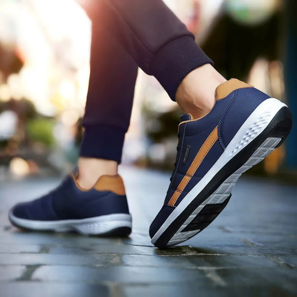 Baskets en cuir pour homme conçues pour l’équilibre