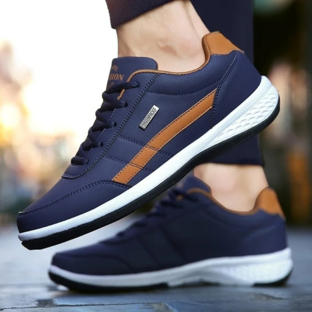 Baskets en cuir pour homme conçues pour l’équilibre
