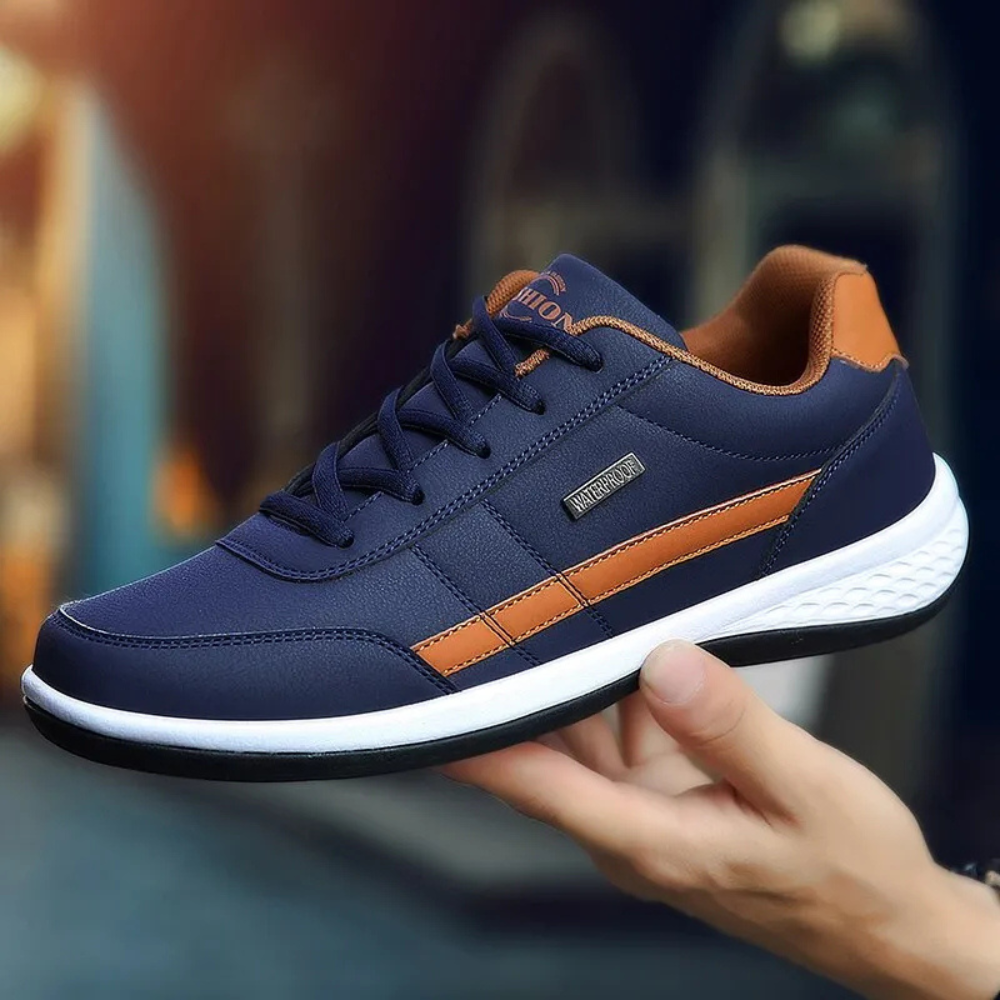 Baskets en cuir pour homme conçues pour l’équilibre