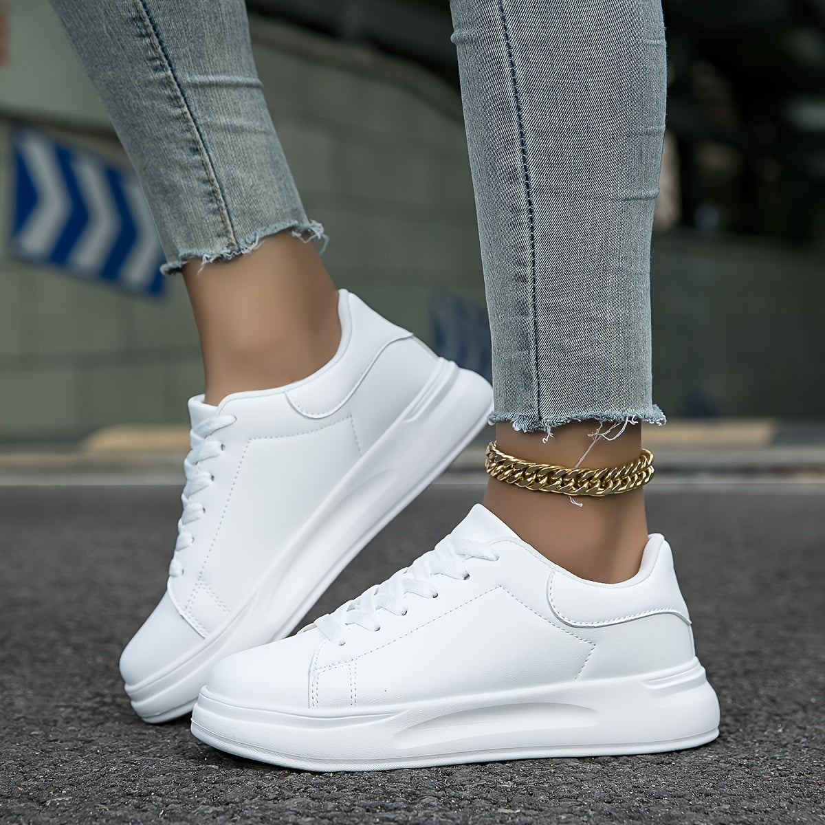 Baskets femme minimalistes et décontractées