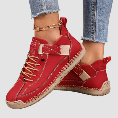 Baskets femme orthopédiques à surpiqûres
