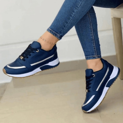 Baskets mode à lacets pour femme