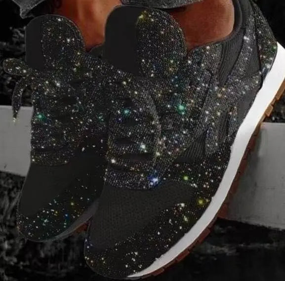 Baskets mode à paillettes pour femme, pour tous les jours