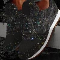 Baskets mode à paillettes pour femme, pour tous les jours