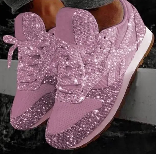Baskets mode à paillettes pour femme, pour tous les jours