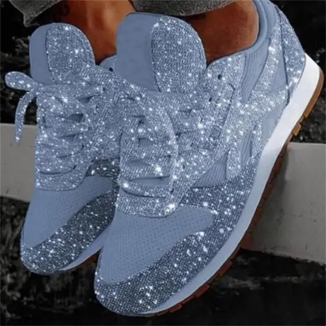 Baskets mode à paillettes pour femme, pour tous les jours