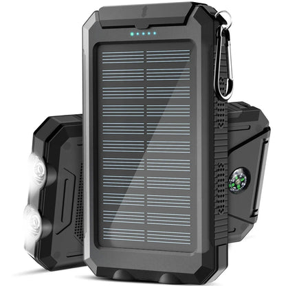 Batterie externe solaire portable et étanche IP67
