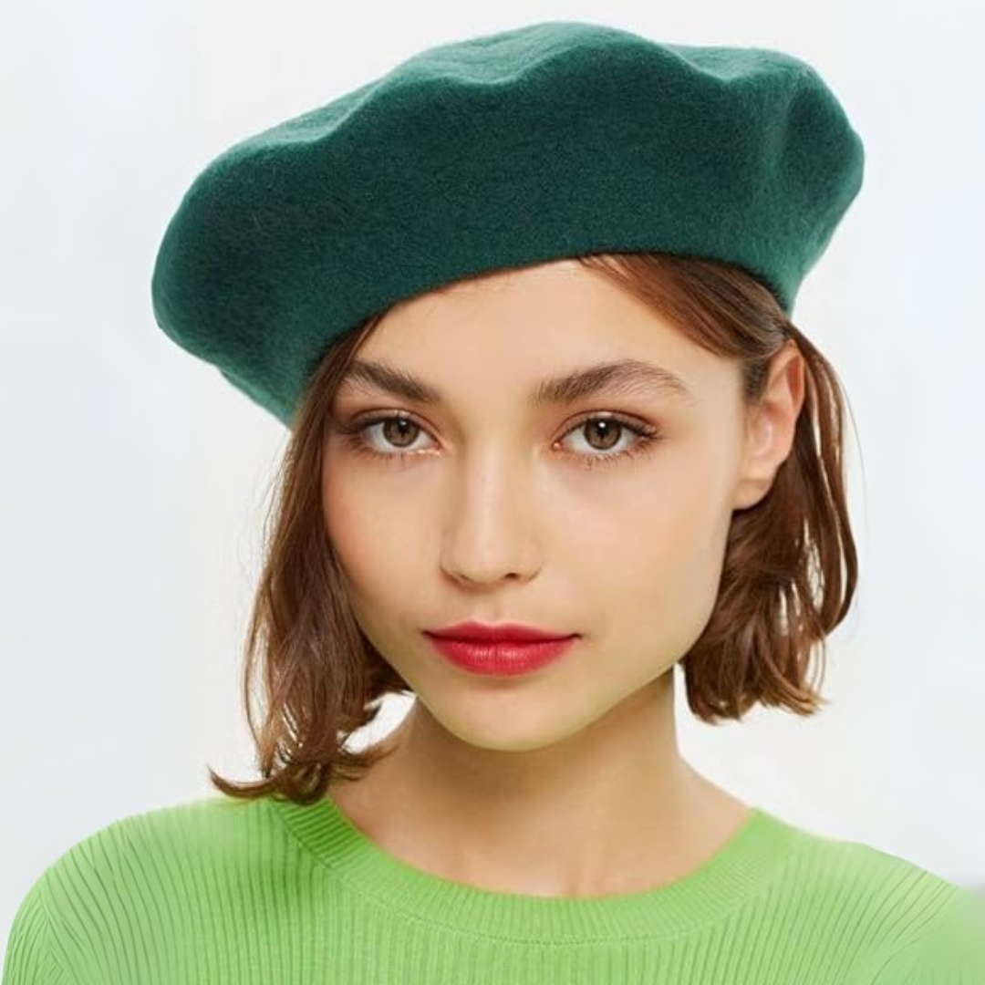 Béret français classique en laine