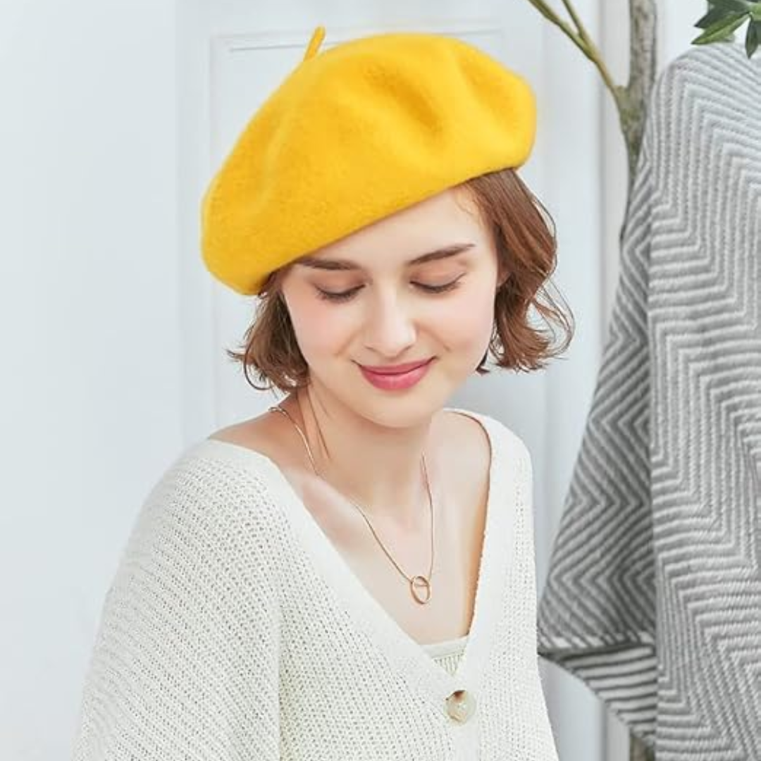 Béret français classique en laine