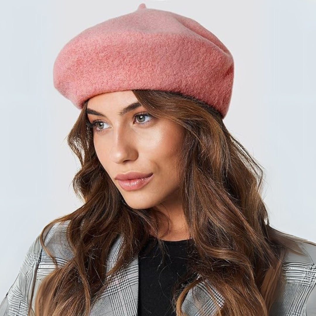 Béret français classique en laine