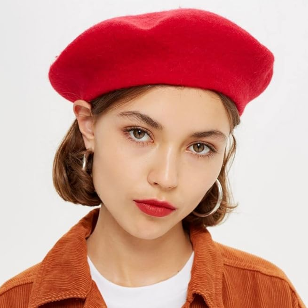 Béret français classique en laine