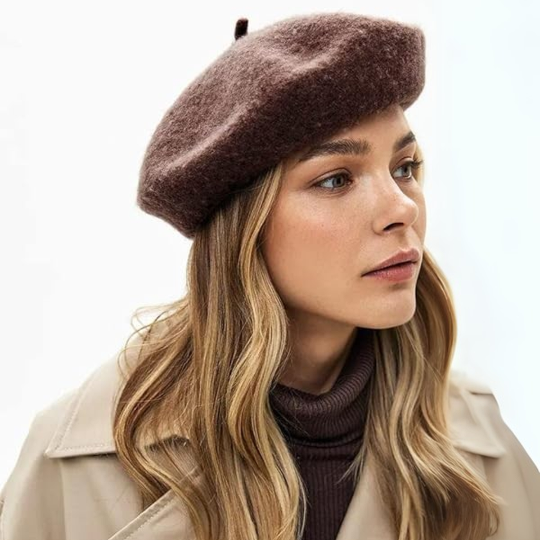 Béret français classique en laine