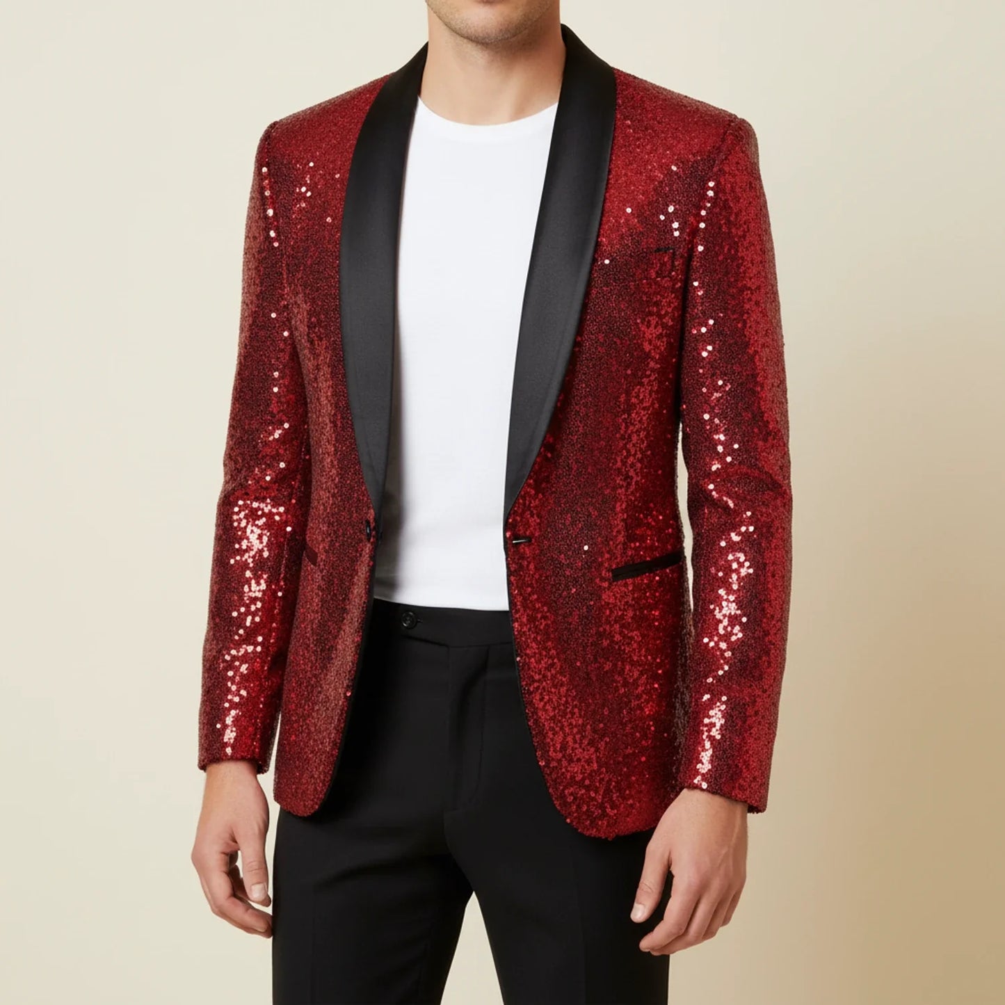 Blazer à sequins pour homme