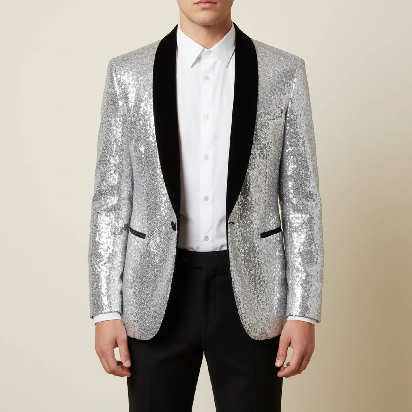 Blazer à sequins pour homme