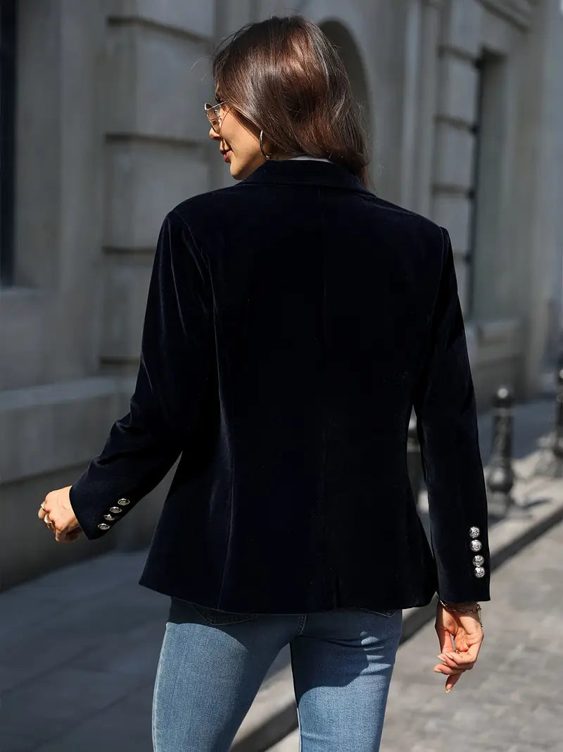 Blazer cintré à manches longues pour femme