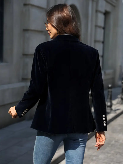 Blazer cintré à manches longues pour femme