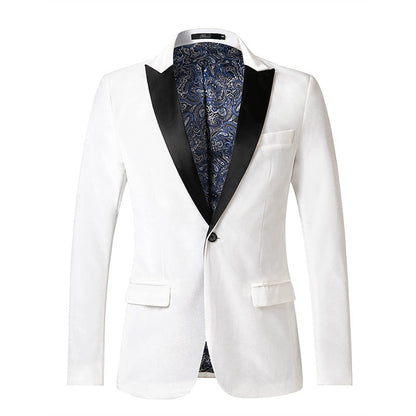 Blazer en velours élégant pour homme aux détails luxueux
