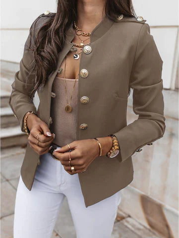 Blazer femme cintré à boutons sur le devant