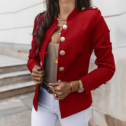 Blazer femme cintré à boutons sur le devant