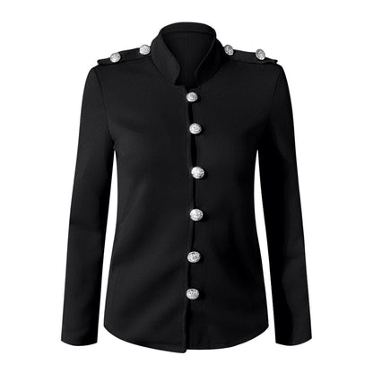 Blazer femme cintré à boutons sur le devant