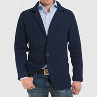 Blazer homme en maille à deux boutons
