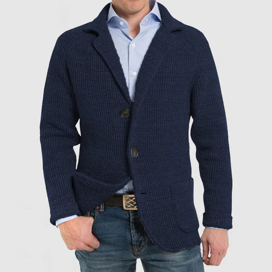 Blazer homme en maille à deux boutons