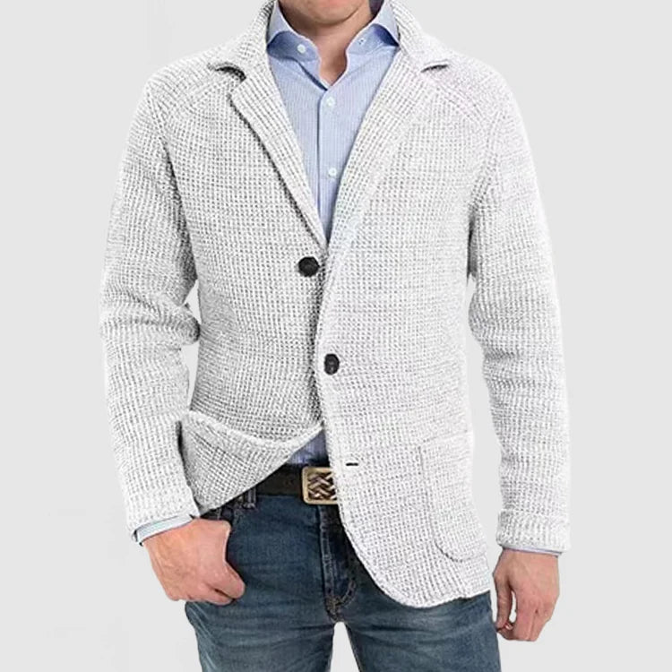 Blazer homme en maille à deux boutons