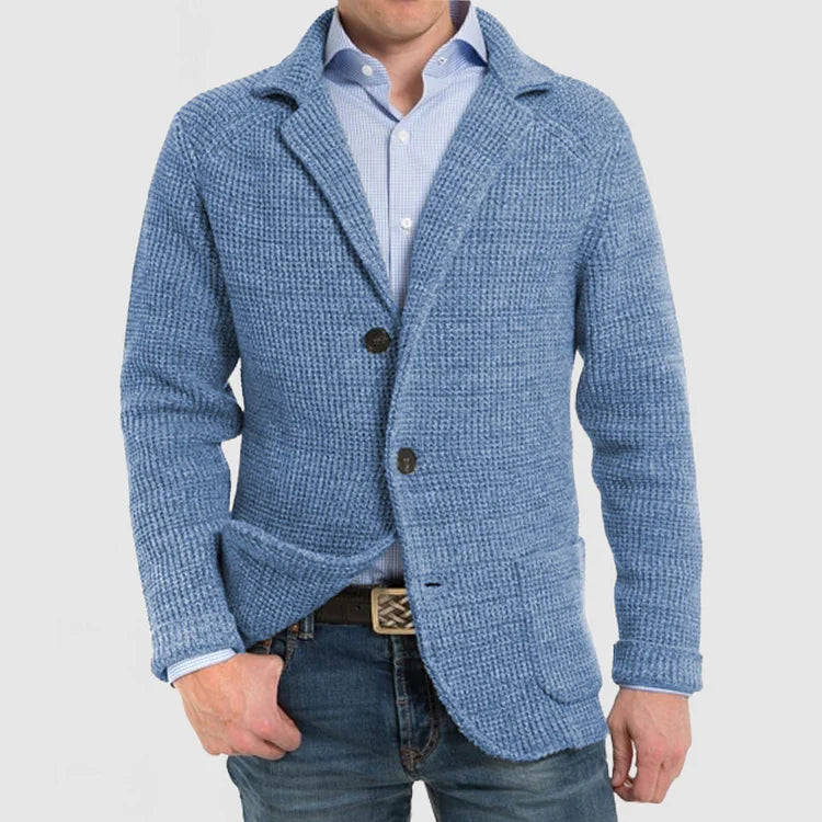 Blazer homme en maille à deux boutons
