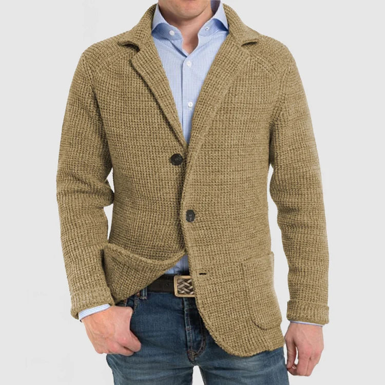 Blazer homme en maille à deux boutons