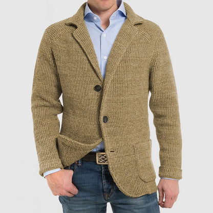 Blazer homme en maille à deux boutons
