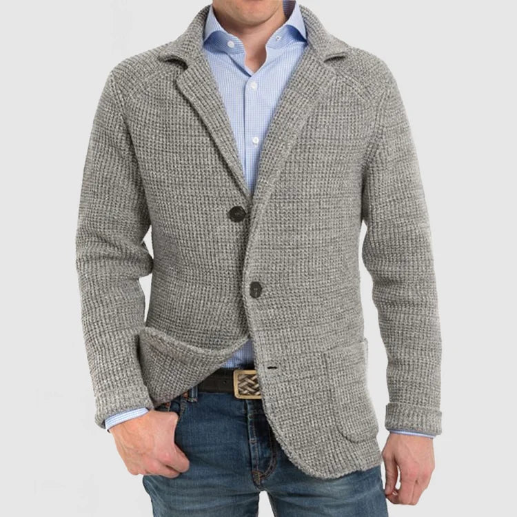 Blazer homme en maille à deux boutons
