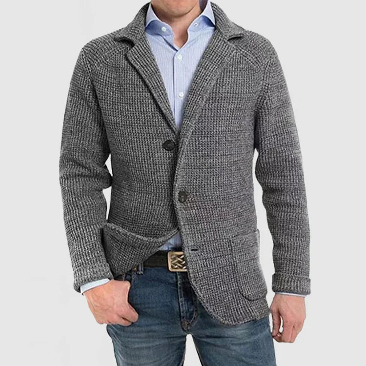 Blazer homme en maille à deux boutons