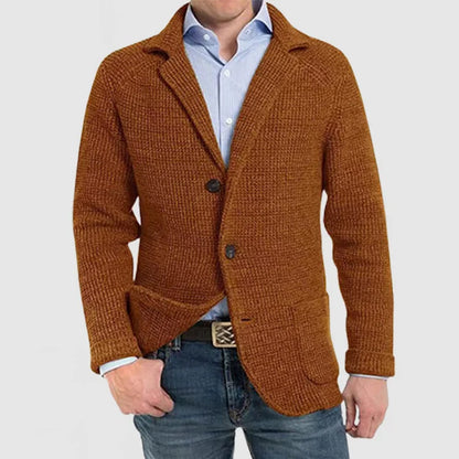 Blazer homme en maille à deux boutons