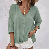 Blouse à boutons pour femme