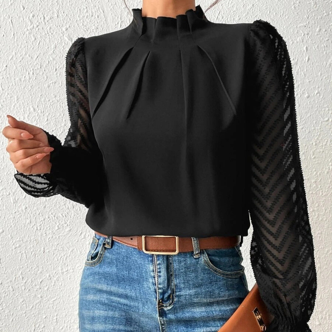 Blouse élégante à manches longues pour femme