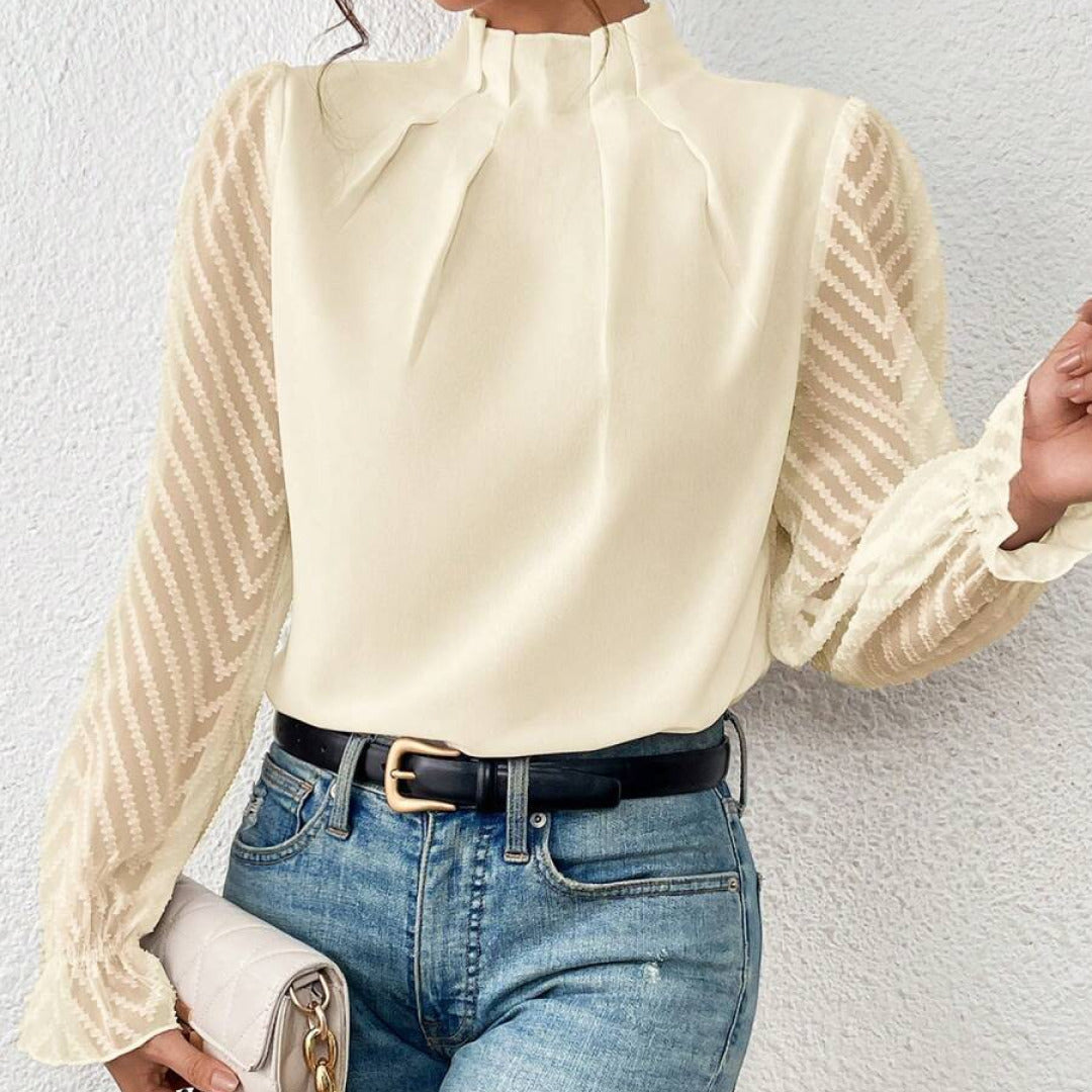 Blouse élégante à manches longues pour femme