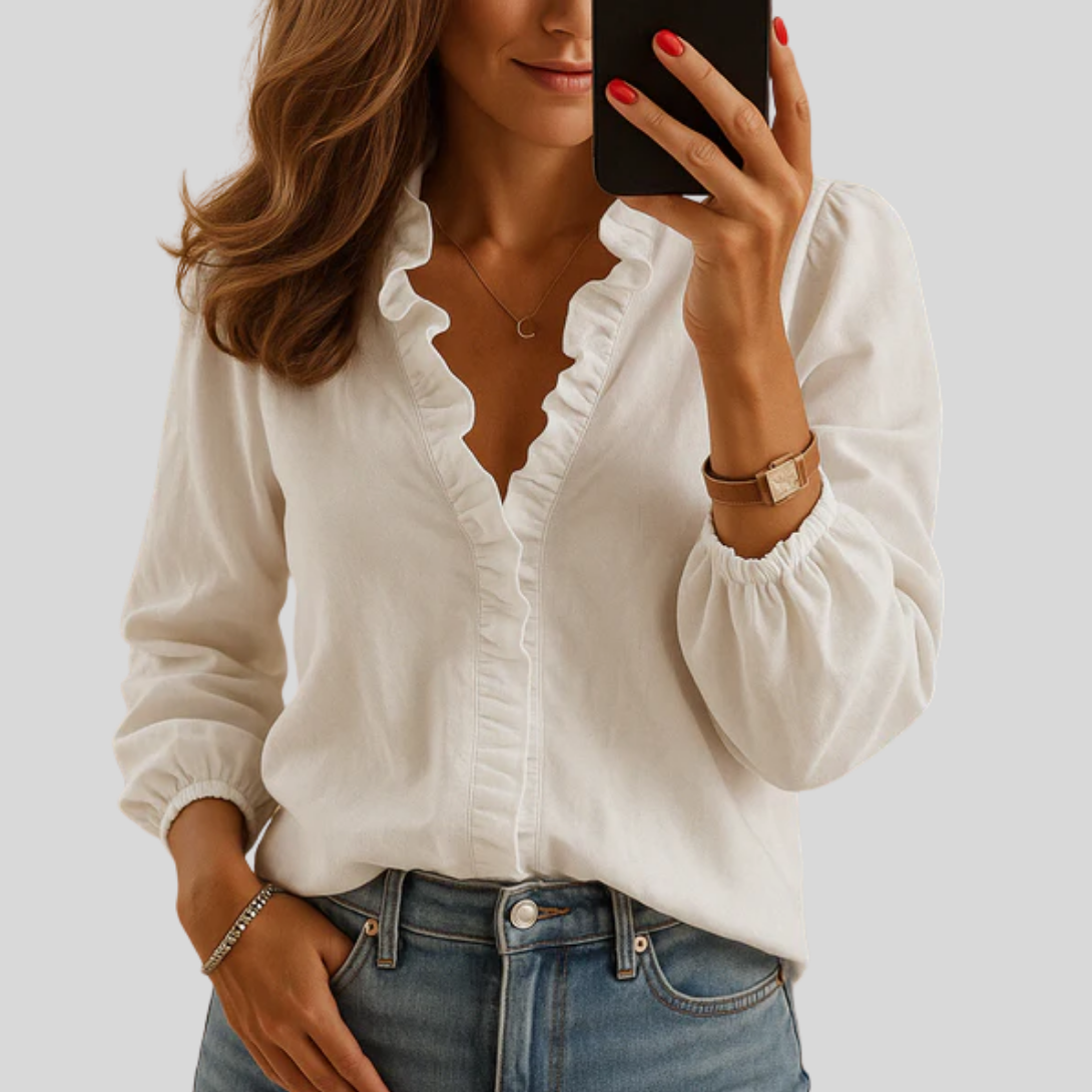 Blouse élégante à volants